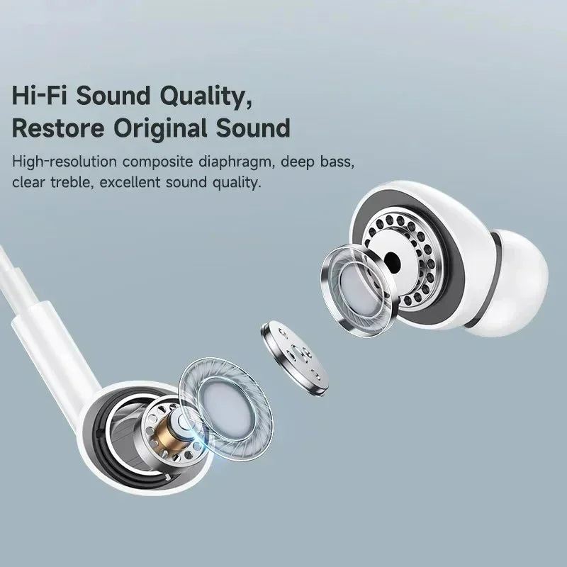Original Earphones for Apple Iphone 14 Pro Max Lightning Headphones 13 12 11 Mini X XS XR SE 6 7 8 plus Wired In-Ear Call Earbud