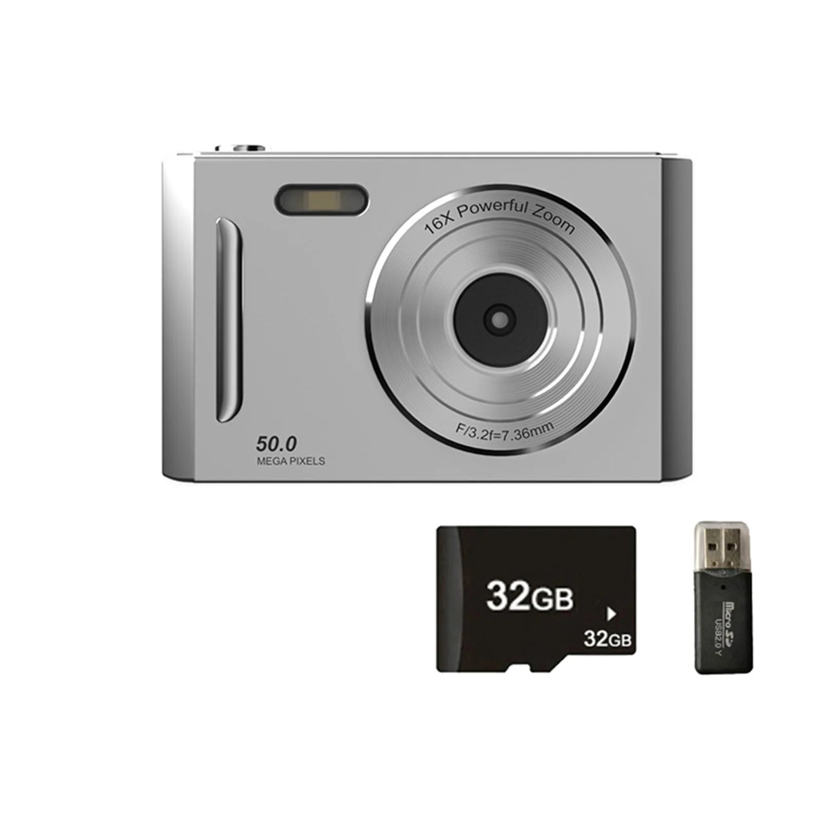 4K Digital Camera Dual Camera Flash 50 Million Hd Pixel Pixel Retro Ccd Portable Card Entry-Level Camera Auto Focus