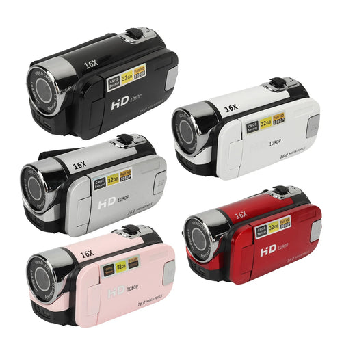 D90 1080P 16MP Digital Camera 2.4 Inch Rotatable Screen Camcorder 16X Zoom HD Video Recorder with Fill Light New