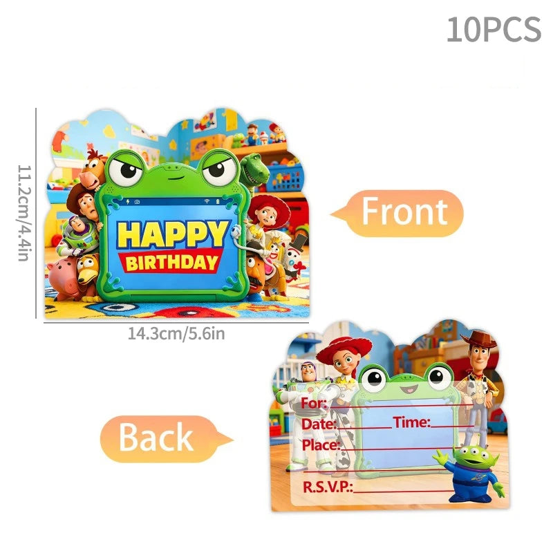 Toy Inspire Theme Birthday Party DIY Decoration Balloon Paper Cups Plates Gift Bag Backdrop Baby Shower Birthday Party Supplies