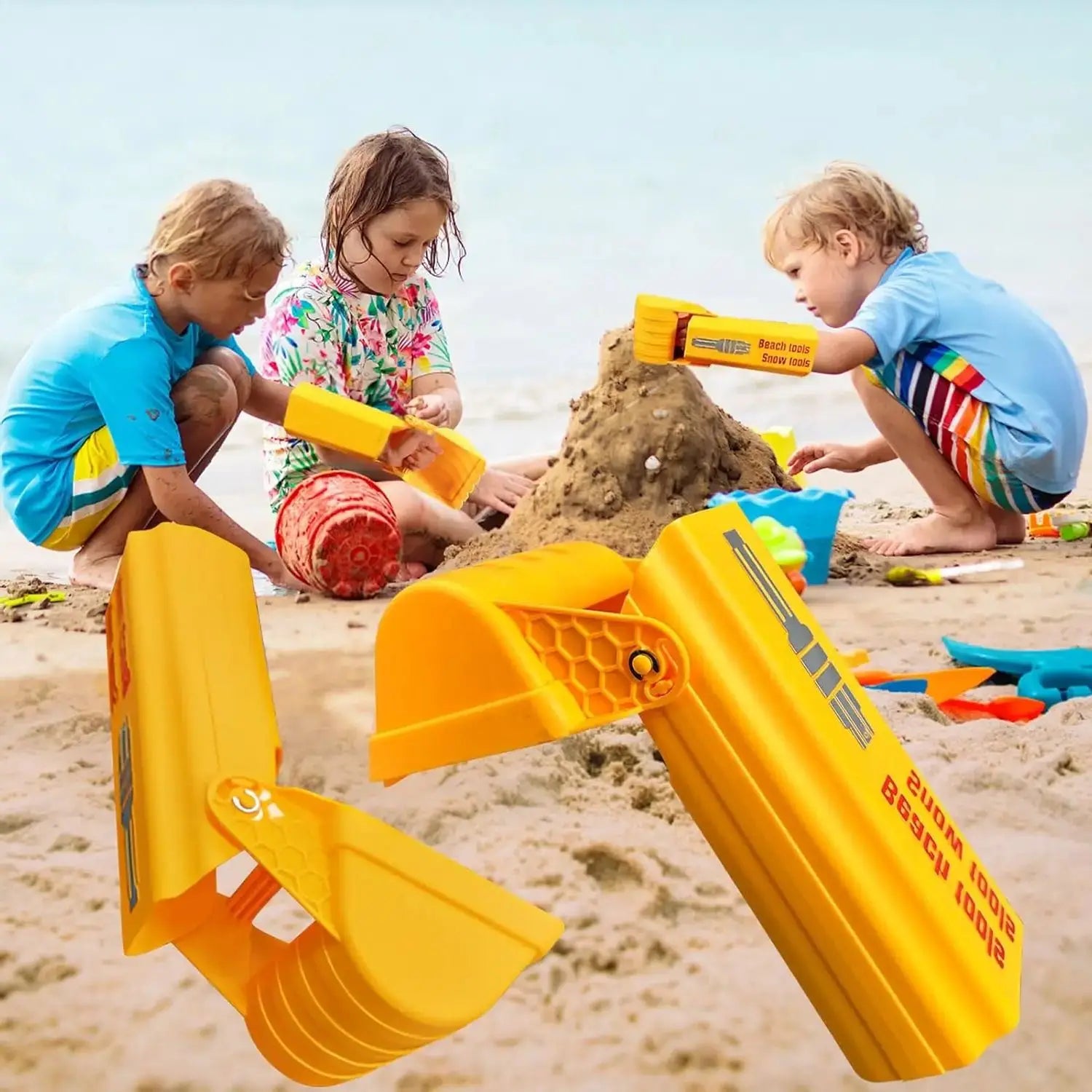1/2PCS Excavator Digging Hand Arm Sand Snow Kid Beach Toy Shovel Tool Play in Water Boy Girl Outdoor Game for Children Summer