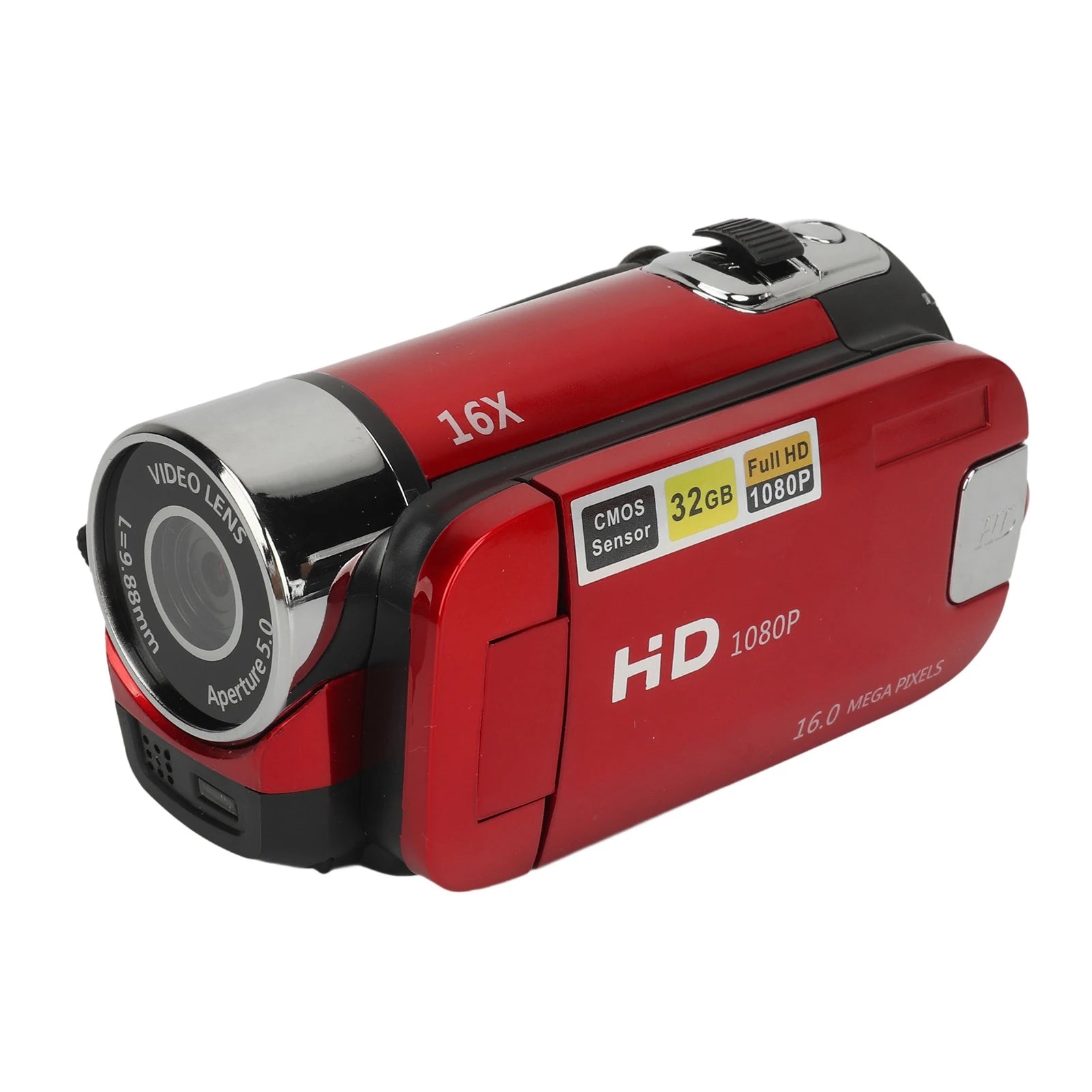 D90 1080P 16MP Digital Camera 2.4 Inch Rotatable Screen Camcorder 16X Zoom HD Video Recorder with Fill Light New