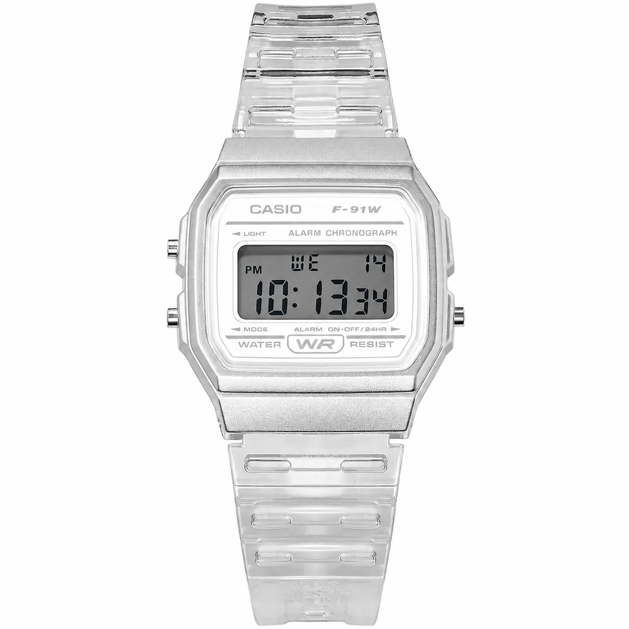 Casio's 1989 classic F-91WS Transparent Digital Watch