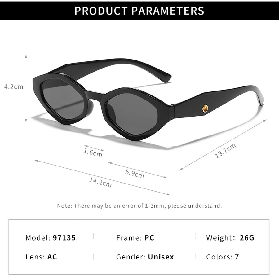 Vintage Cat Eye Sunglasses Women Men 2026 Brand Designer Fashion Goggle Sun Glasses Female Trends Shades outside Eyewear UV400
