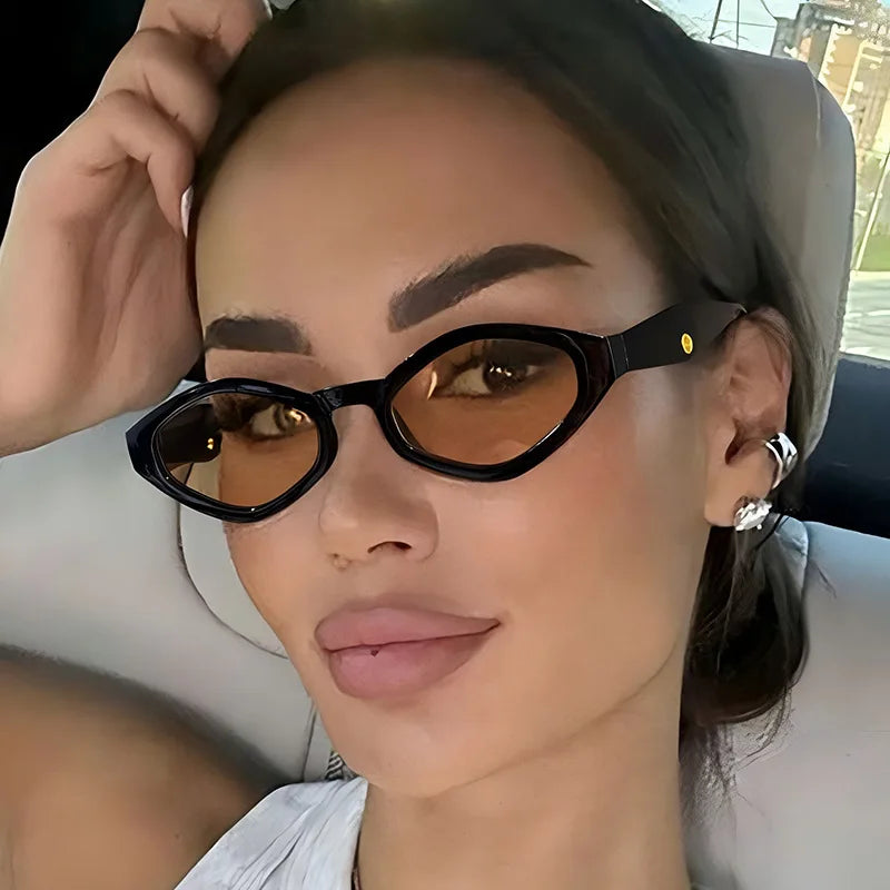 Vintage Cat Eye Sunglasses Women Men 2026 Brand Designer Fashion Goggle Sun Glasses Female Trends Shades outside Eyewear UV400