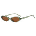 New Small Cat Eye Woman Sunglasses UV400 Fashion Green Oval Lens Men Punk Sun Glasses Women Gafas De Sol Mujer