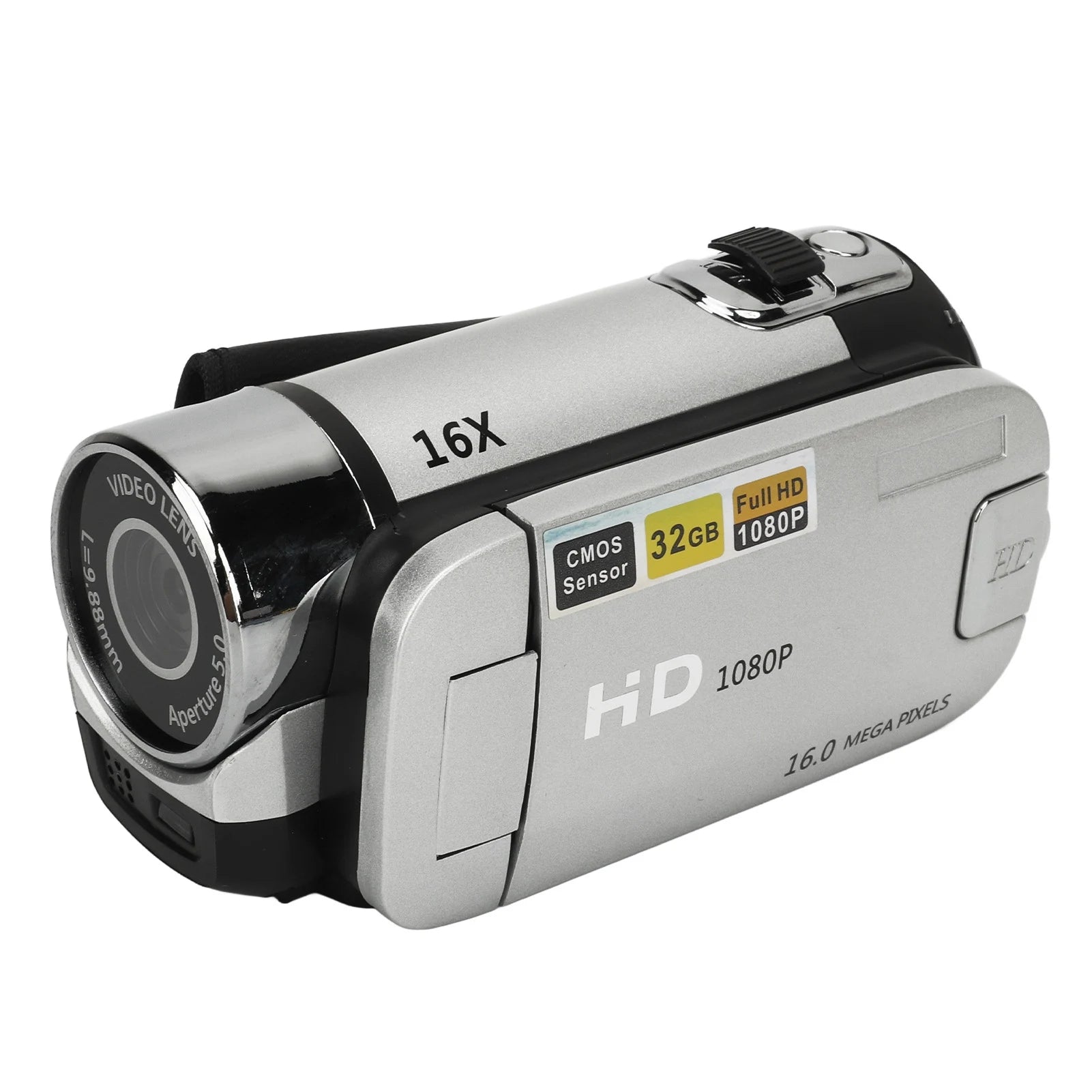 2000s Handheld Digital Camcorder with Rotating Screen