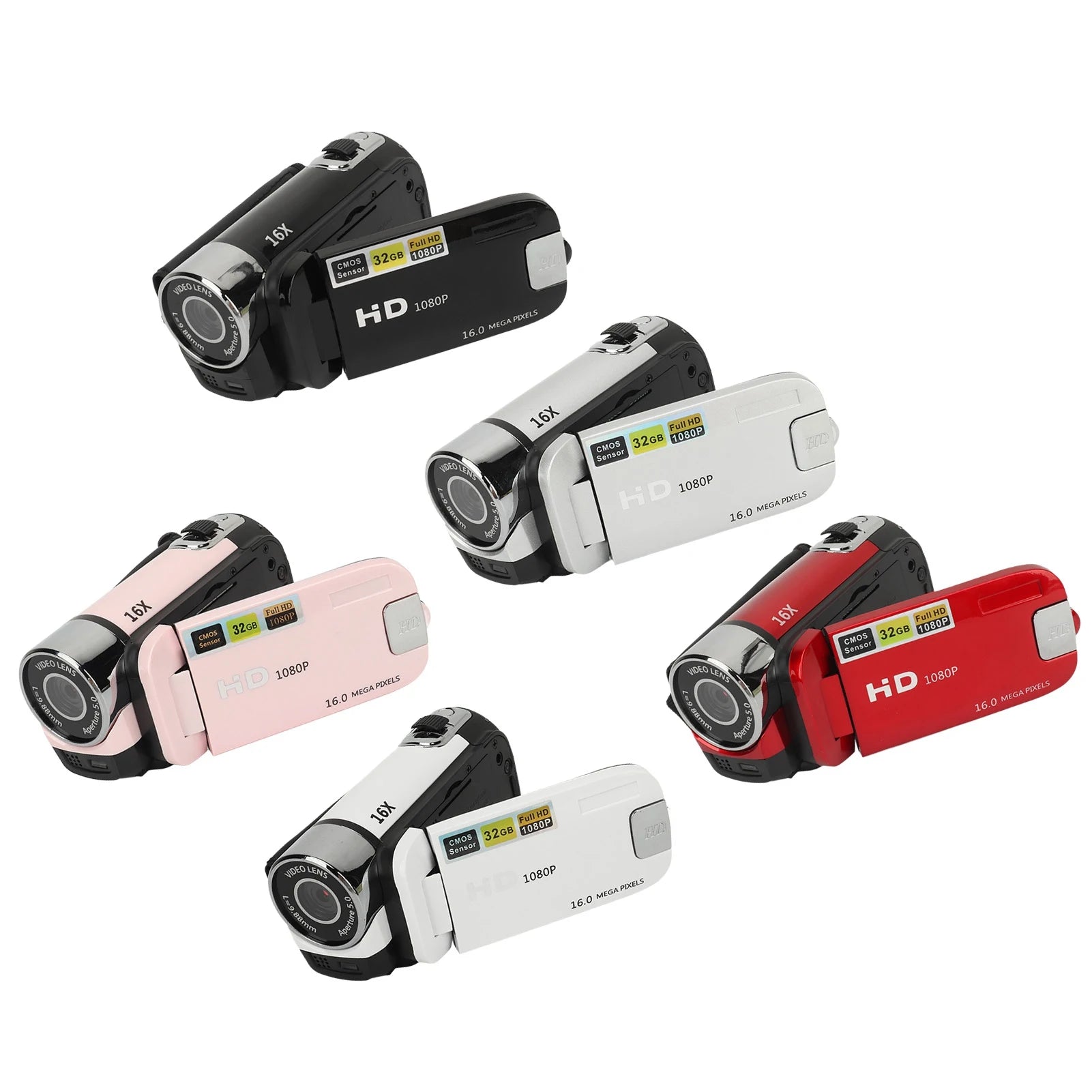 2000s Handheld Digital Camcorder with Rotating Screen