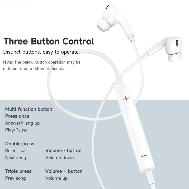 Original Earphones for Apple Iphone 14 Pro Max Lightning Headphones 13 12 11 Mini X XS XR SE 6 7 8 plus Wired In-Ear Call Earbud