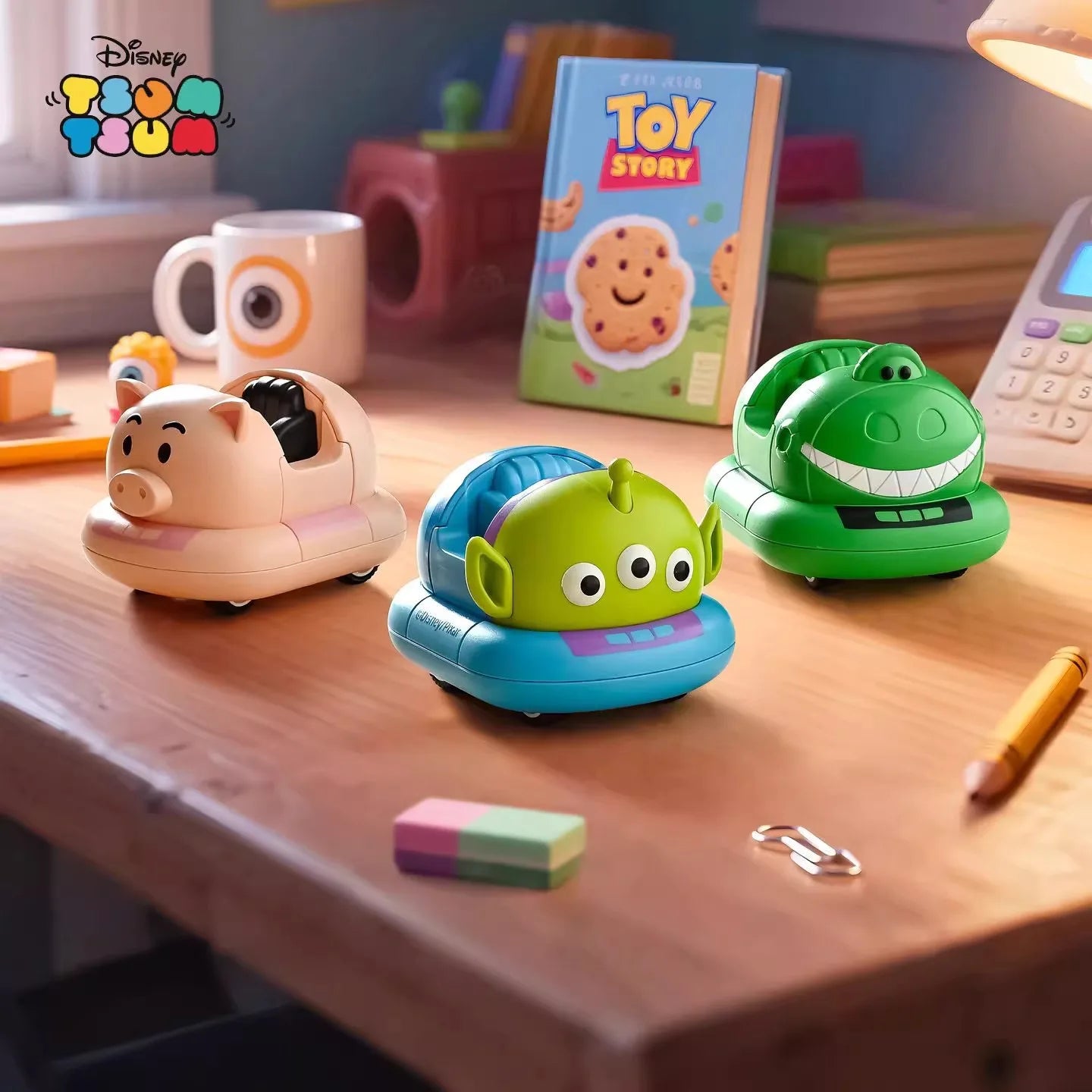 Toy Story Woody Buzz Lightyear Alien Collectible |  Tsum Tsum Double Power Funny Bumper Cars DIY Building Blocks