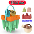 Kids Water Play Beach Toys Sandbox Mold Set Shovel Castle Building Wall Honeycomb Briquette Mold Summer Outdoor Sand Play Game