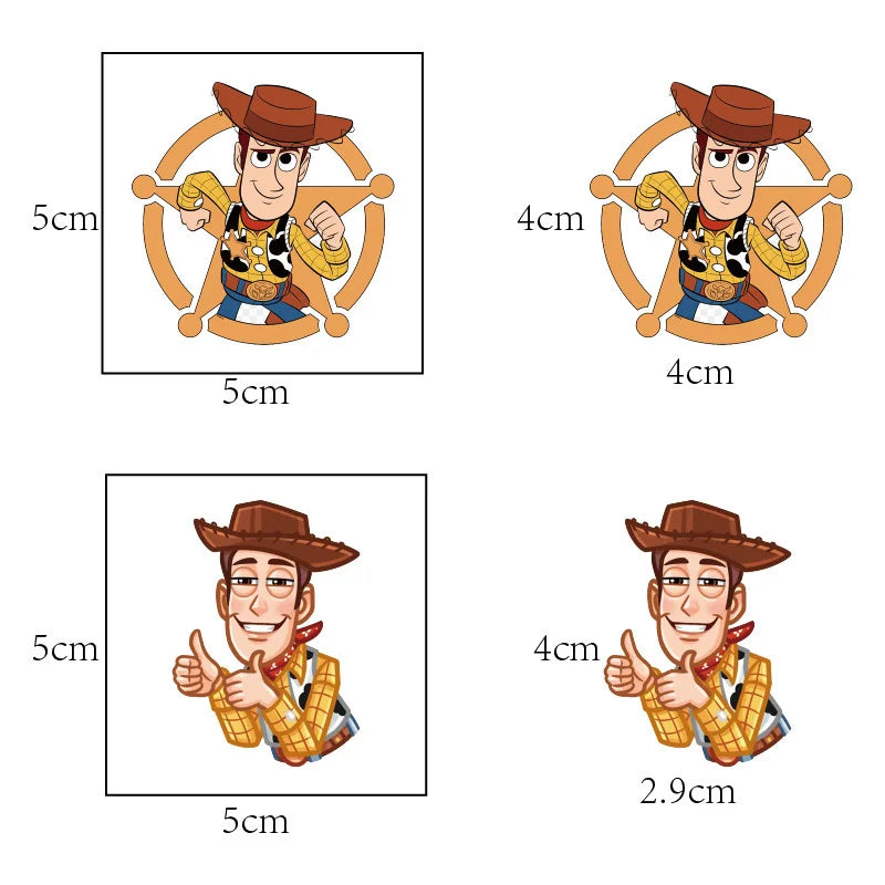 New 20Pcs Toy Story Temporary Body Art Stickers Cute Cartoon Cosplay Party Toys for Kids Birthday Gifts